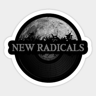 New Radicals gray moon vinyl vintage Sticker